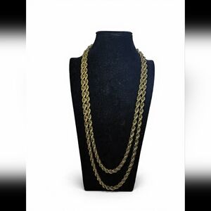 D'orlan Gold Rope Chain Necklace